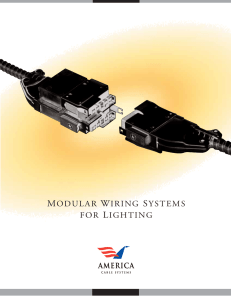 modular wiring systems for lighting