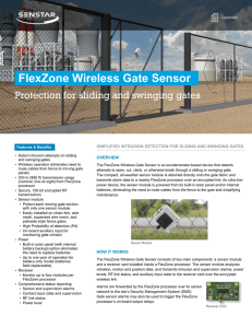 FlexZone Wireless Gate Sensor