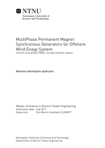MultiPhase Permanent Magnet Synchronous Generators for
