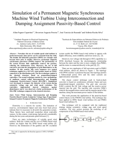 Simulation of a Permanent Magnetic Synchronous Machine Wind
