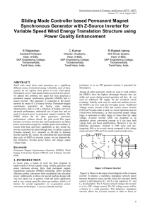 Sliding Mode Controller based Permanent Magnet Synchronous