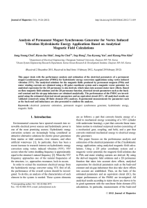 Analysis of Permanent Magnet Synchronous Generator for Vortex