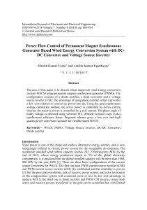 Power Flow Control of Permanent Magnet Synchronous Generator