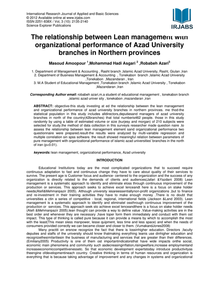 dissertation lean management