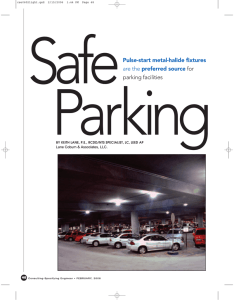 Pulse-start metal-halide fixtures are the preferred source for parking