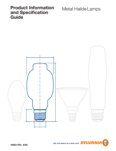 SYLVANIA Metal Halide Lamps