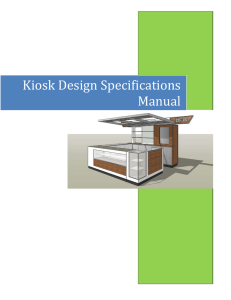 Kiosk Design Specifications Manual