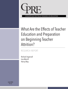 What Are the Effects of Teacher Education and Preparation on