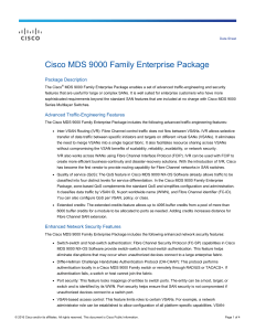 Cisco MDS 9000 Family Enterprise Package Data Sheet