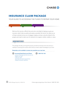 Chase Insurance Claim Package