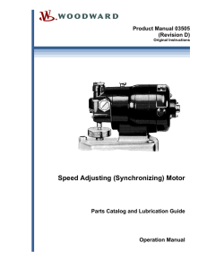 Manual 03505 Speed Adjusting