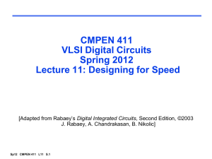 Lecture 11 Design for Speed