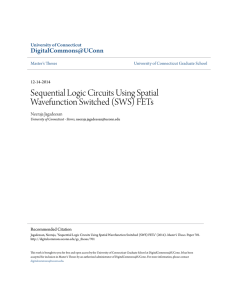 Sequential Logic Circuits Using Spatial Wavefunction Switched (SWS)