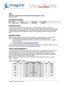 ADC REVISION HISTORY INTRODUCTION INSTRUCTIONS