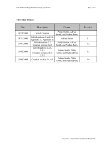 1 Revision History Date Description Creator Revision 10