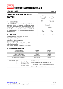 UNISONIC TECHNOLOGIES CO., LTD U74LVC2G66