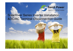 Samil Power Solar River Terminal Disconnection Guide