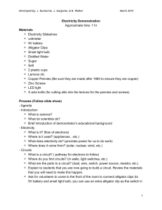 Electricity Demonstration