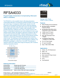 RFMD Datasheet Template