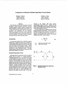 Comparison of induction machine equivalent circuit models