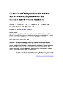 Estimation of temperature dependent equivalent circuit