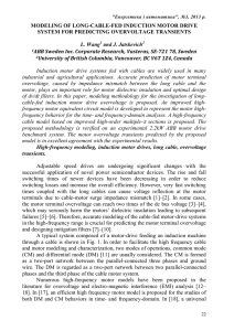 MODELING OF LONG-CABLE-FED INDUCTION MOTOR DRIVE