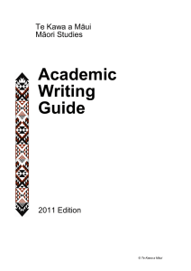 Academic Writing Guide - Victoria University of Wellington
