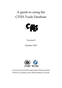 A guide to using the CITES Trade Database