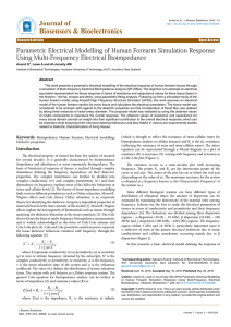 Parametric Electrical Modelling of Human Forearm Simulation