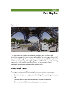 CHAPTER 6 Paris Map Tour