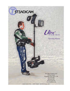 Steadicam Ultra Manual - Steadicam Operators Association