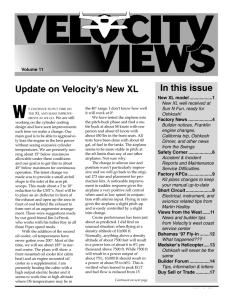 Volume #11 - Velocity Aircraft