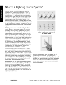 What is a Lighting Control System?