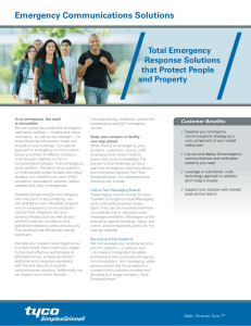 Emergency Communications Solutions