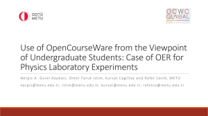 Use of OpenCourseWare from the Viewpoint of Undergraduate