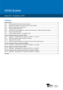 HDSS Bulletin - Department of Health