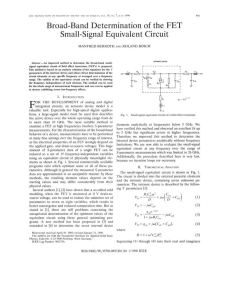 Broad-Band Determination of the FET Small