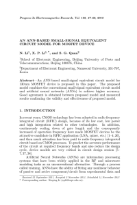 AN ANN-BASED SMALL-SIGNAL EQUIVALENT CIRCUIT MODEL