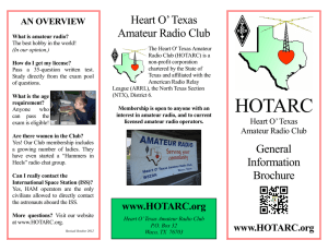 about HOTARC and amateur radio