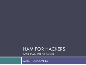 Ham for hackers Take Back The Airwaves