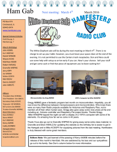 March - Hamfester`s Ham Radio Club