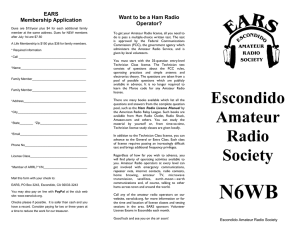 The Escondido Amateur Radio Society