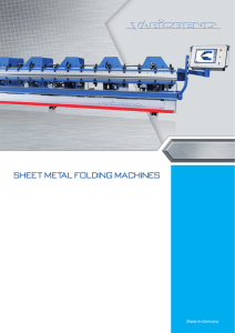 Sheet Metal Folding Machines