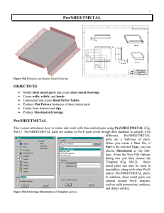 Pro/SHEETMETAL - CAD Resources