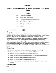 Chapter 13 Layout and Fabrication of Sheet Metal