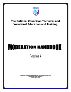 Moderation Handbook - National Qualifications Register