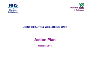Action Plan - NHS Dumfries and Galloway