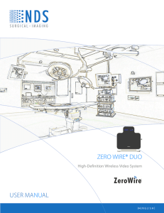 USER MANUAL ZERO WIRE® DUO