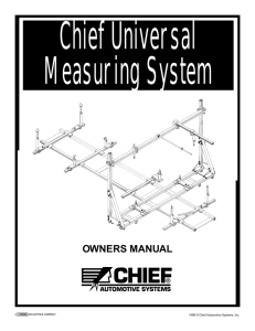 owners manual - Chief Automotive Technologies