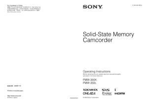 Solid-State Memory Camcorder